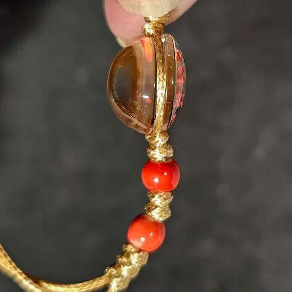 FREE with bundle! Boutique New double glass dome dandelion adjustable bracelet - Picture 4 of 5